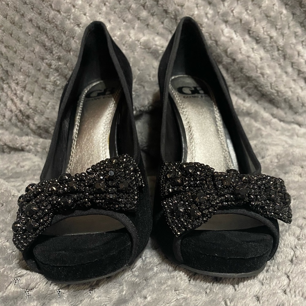 Gianni Bini Black Suede Heels